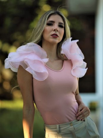 Blusa Palo rosa flores