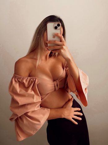 Crop top rosa